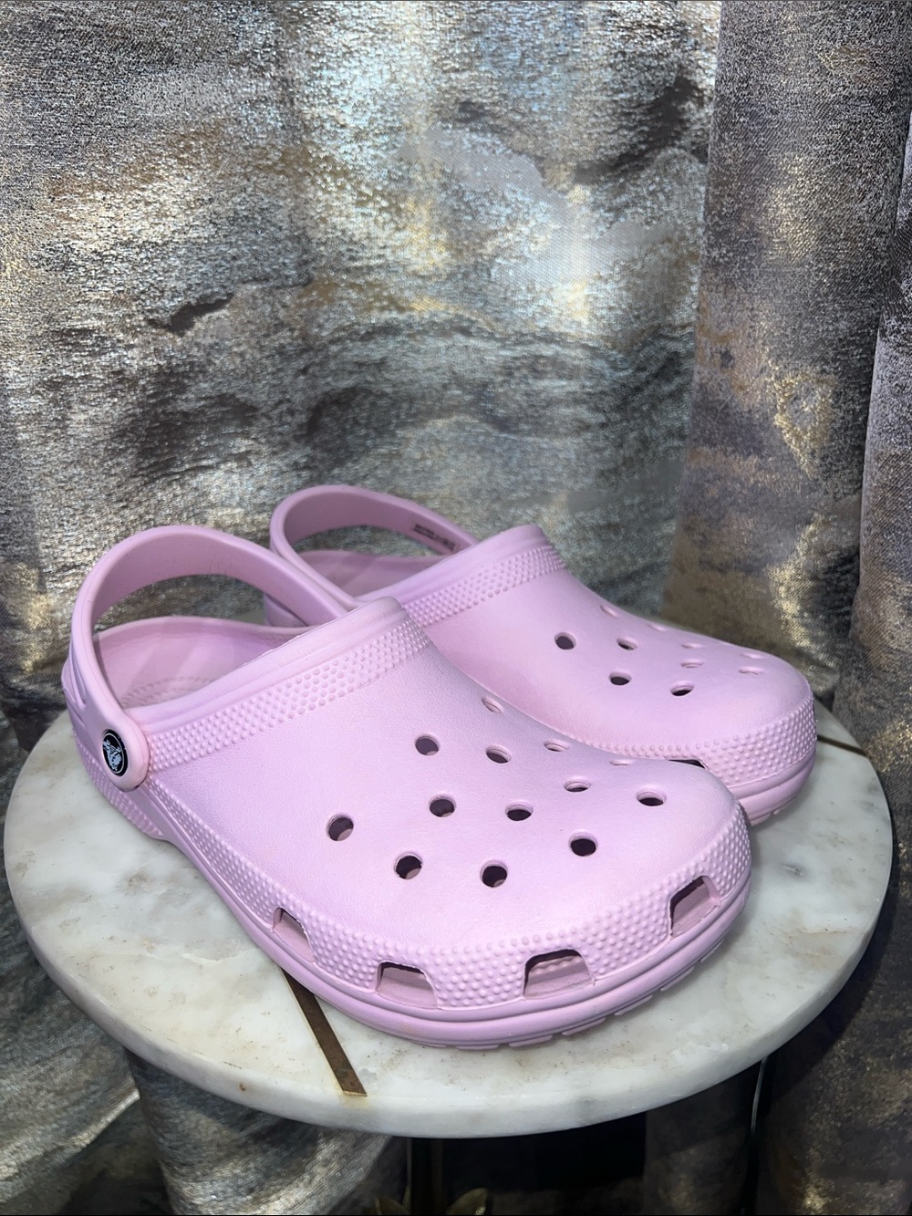 CROCS Women’s  Light Pink Classic Clog Sandals size 9